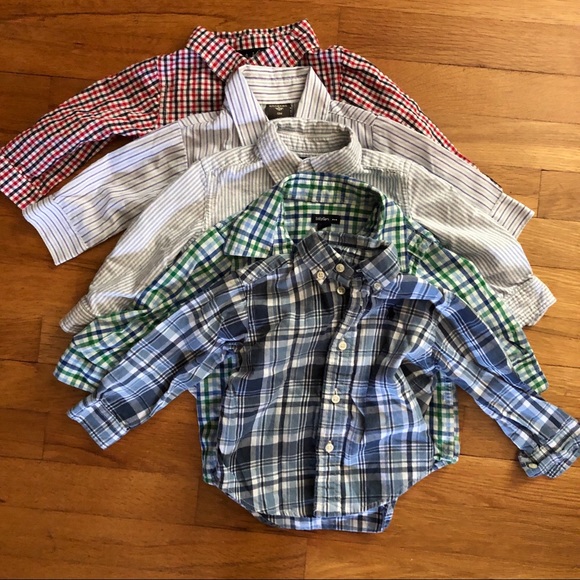 12 month button up shirt